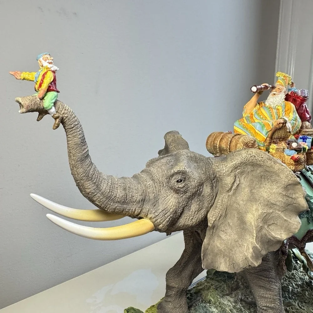 Maruri Santa's Safari Figurine Elephant 1996 Limited Ed 3727/5000 with‎ Box RARE